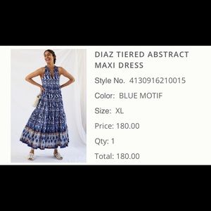 Anthropologie Maxi dress with pockets